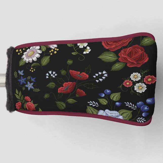 Funda Para Palo De Golf Flores (Anverso)