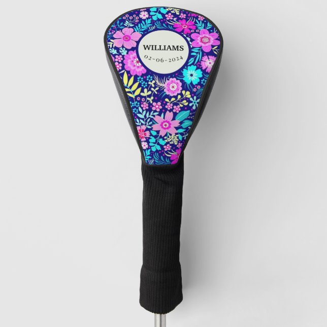 FUNDA PARA PALO DE GOLF FLORES (Anverso)