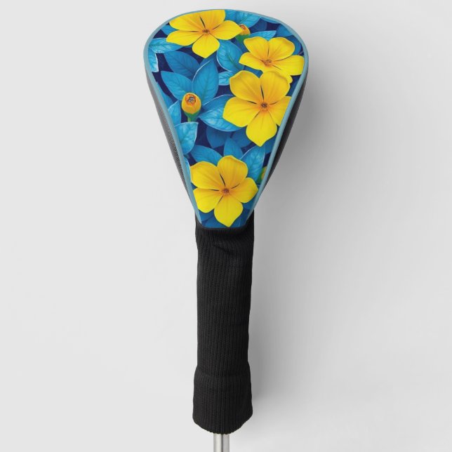 Funda Para Palo De Golf Flores amarillas - Mediterráneo (Anverso)