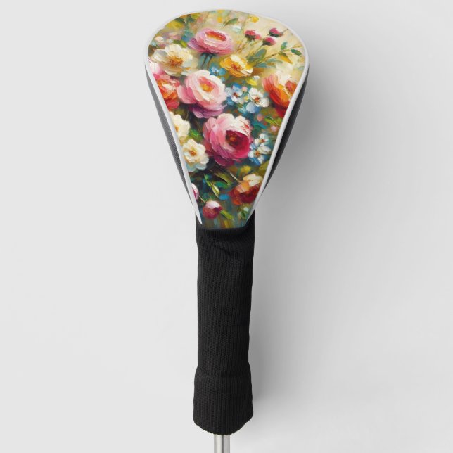 Funda Para Palo De Golf Flores brillantes y audaces (Anverso)