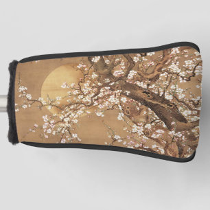 Funda Para Palo De Golf Flores de ciruelas antiguas japonesas a la luz de