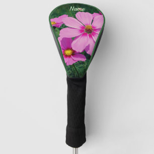 Funda Para Palo De Golf Flores de Cosmos Rosas Personalizadas