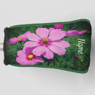 Funda Para Palo De Golf Flores de Cosmos Rosas Personalizadas