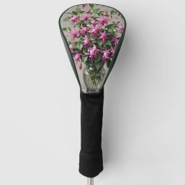 Funda Para Palo De Golf Flores de Fuchsias en jarrón