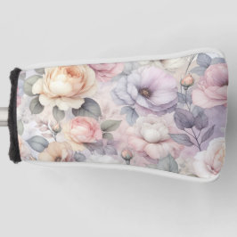 Funda Para Palo De Golf Flores de Rosa Elegantes