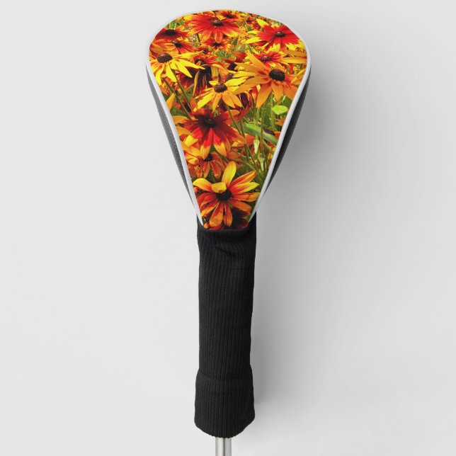 FUNDA PARA PALO DE GOLF FLORES DE RUDBECKIA (Anverso)