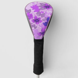 Funda Para Palo De Golf Flores moradas de bonito