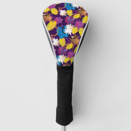 Funda Para Palo De Golf Flores pintadas exóticas tropicales de colores bri