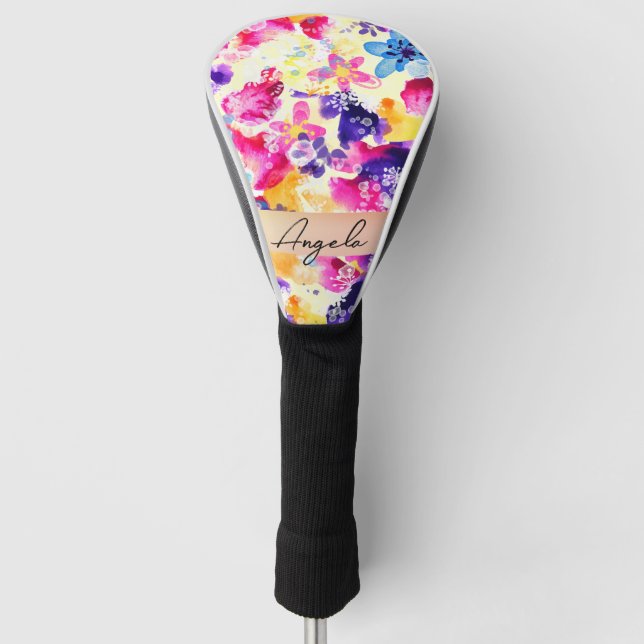 Funda Para Palo De Golf Flores Shabby Flowers Meadow (Anverso)