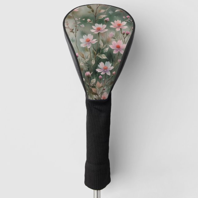 Funda Para Palo De Golf Flores silvestres de bonito (Anverso)