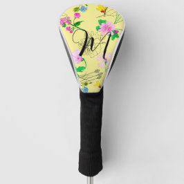 Funda Para Palo De Golf Flores silvestres delgadas de amarillo claro. Pers