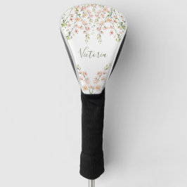 Funda Para Palo De Golf Flores silvestres rosadas con nombre floral Rubor 
