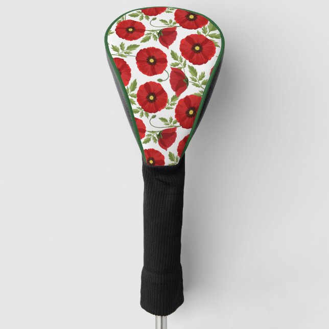 Funda Para Palo De Golf Flores veraniegas alegres con adormidera (Anverso)