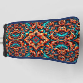 Funda Para Palo De Golf Flujo de ríos - Cubierta de cabeza dorada