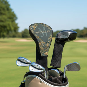 Funda Para Palo De Golf Follaje Verde Tono Elegante Monograma William Morr