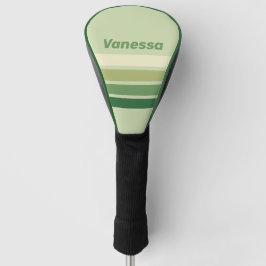 Funda Para Palo De Golf Fondo de musgo retro con arcoíris a través de raya