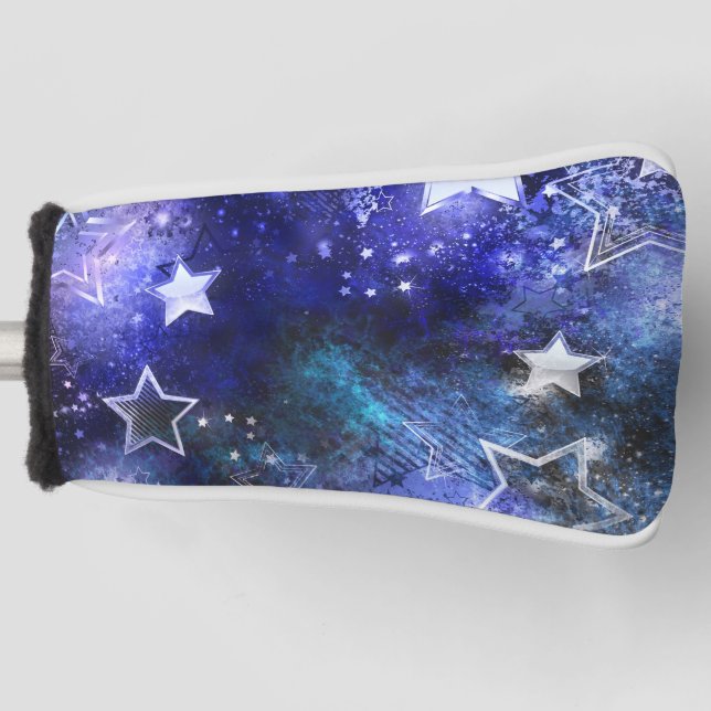Funda Para Palo De Golf Fondo espacial con estrellas (Anverso)