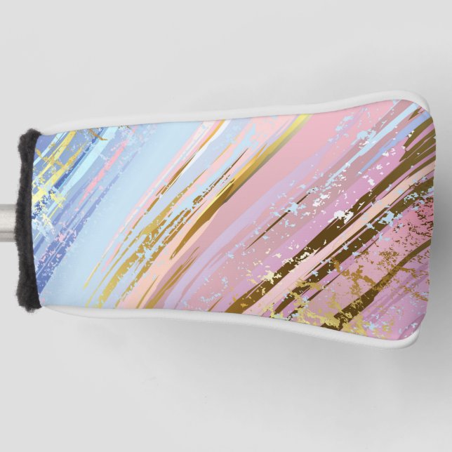 Funda Para Palo De Golf Fondo rosa texturizado (Anverso)