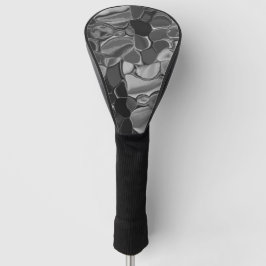 Funda Para Palo De Golf Formas grises claras y redondeadas oscuras.