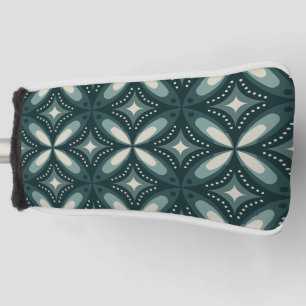 Funda Para Palo De Golf formas verdes retro