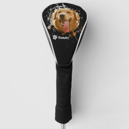 Funda Para Palo De Golf Foto de mascota personalizada y nombre