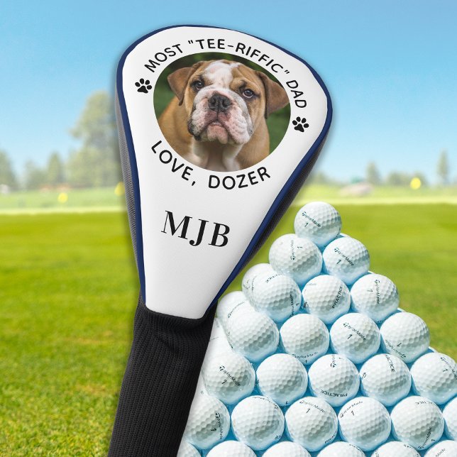 Funda Para Palo De Golf Foto de perro personalizado mejor papá jamás golfe (Subido por el creador)
