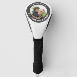 Funda Para Palo De Golf Foto del abuelo personalizado