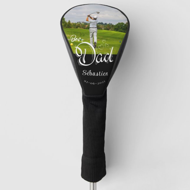 Funda Para Palo De Golf Foto moderna Cubierta del cabezal de golf del mejo (Anverso)