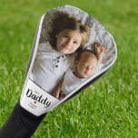 Funda Para Palo De Golf Foto moderna no 1 Daddy<br><div class="desc">Un gran regalo para el día del padre, cumpleaños, regalos de navidades y días especiales, personalizado sólo para él! Estas tapas modernas del club de golf n° 1 Daddy, con una fotografía con una etiqueta moderna cuadrada con una plantilla moderna de saludo que se puede personalizar fácilmente. Todos los estilos...</div>