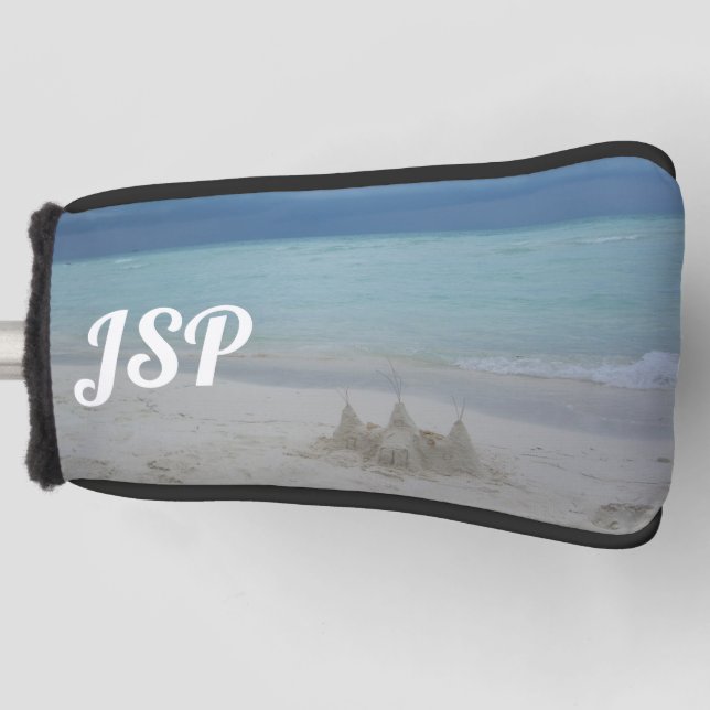 Funda Para Palo De Golf Foto panorámica de Stormy Sandcastle Beach (Anverso)