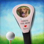 Funda Para Palo De Golf Foto personalizada de mi madre del perro<br><div class="desc">¡Qué manera tan encantadora y divertida de animarla en el curso y, sí, por supuesto, es estupenda! Con el té y la pelota, la foto y el corazón, hará que sea un día. Personaliza con una fotografía valiosa. Este es un regalo maravilloso para ser valorado por muchos años por venir....</div>