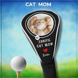 Funda Para Palo De Golf Foto Personalizada De Mi Madre Gata En Golfer *