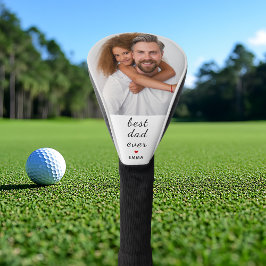 Funda Para Palo De Golf Foto personalizada l Mejor papá del mundo Corazón