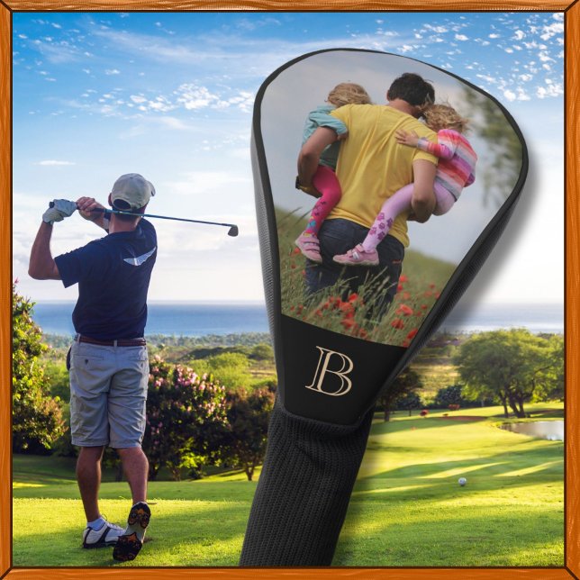 Funda Para Palo De Golf Foto personalizado Monograma simple personalizado  (Subido por el creador)