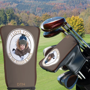 Funda Para Palo De Golf Foto Personalizado Te ama a la tos y a la espalda 