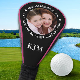 Funda Para Palo De Golf Foto y monograma personalizados de GRANDMA persona