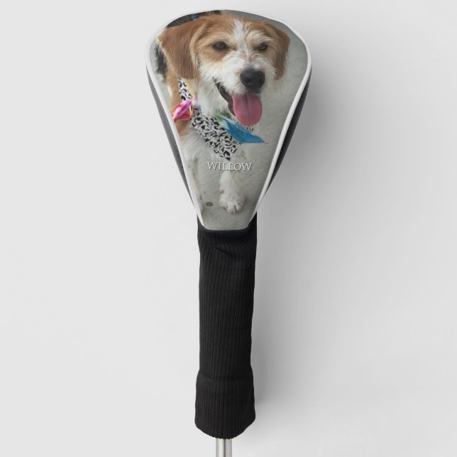 Funda Para Palo De Golf Foto y nombre del mascota (Anverso)