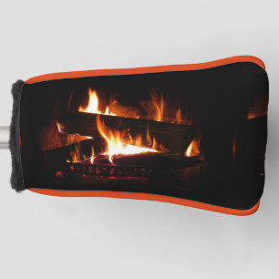 Funda Para Palo De Golf Fotografía de la escena de invierno cálida de la c