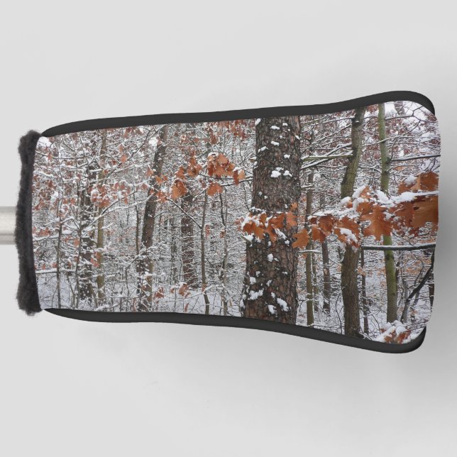 Funda Para Palo De Golf Fotografía de naturaleza invernal de robles cubier (Anverso)