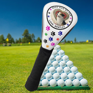 Funda Para Palo De Golf Fotografía De Perro Imprimir A Mejor Papá Por Par