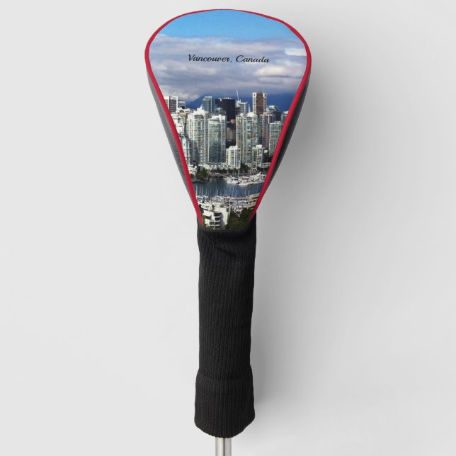 Funda Para Palo De Golf Fotografía de Vancouver Canada Skyline (Anverso)