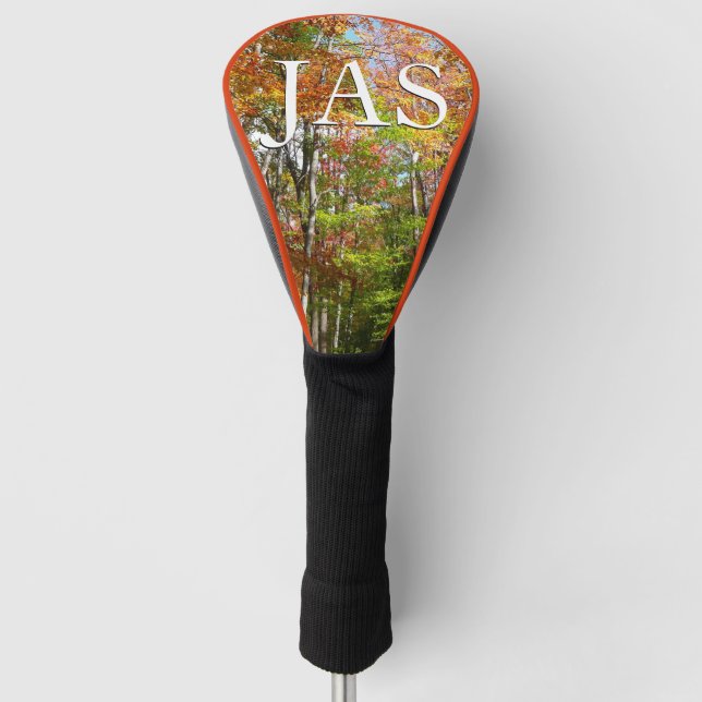 Funda Para Palo De Golf Fotografía del paisaje otoñal del bosque otoñal II (Anverso)