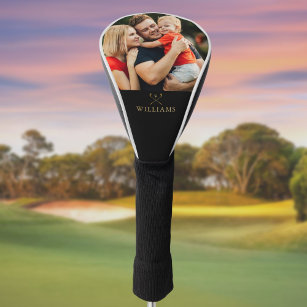 Funda Para Palo De Golf Fotos Personalizadas Clubes De Golf De Oro Y Negro