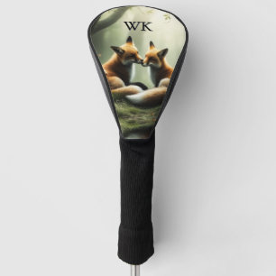 Funda Para Palo De Golf Fox Cuddle en el inicio de un bosque contaminado