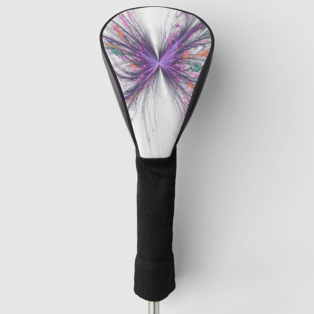 Funda Para Palo De Golf Fractal de mariposa elegante (Anverso)