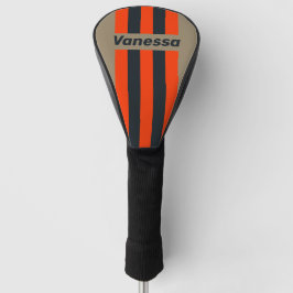 Funda Para Palo De Golf Franjas de Alfiler de Pradera del Desierto Retro c