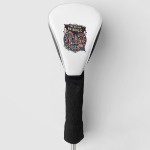 Funda Para Palo De Golf Frankenstein Patriótico Brutal Horror Monstruo Lib