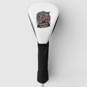 Funda Para Palo De Golf Frankenstein Patriótico Brutal Horror Monstruo Lib