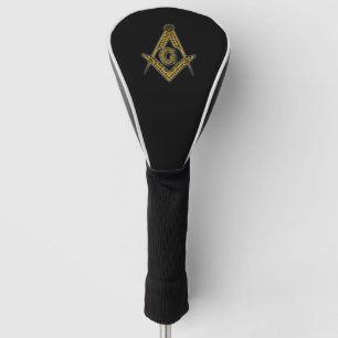 Funda Para Palo De Golf Freemason (negro y oro)