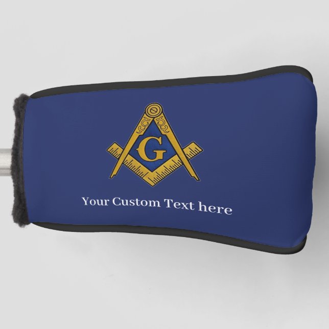 Funda Para Palo De Golf Freemason Square y Compass Masonic Gift Golfer (Anverso)